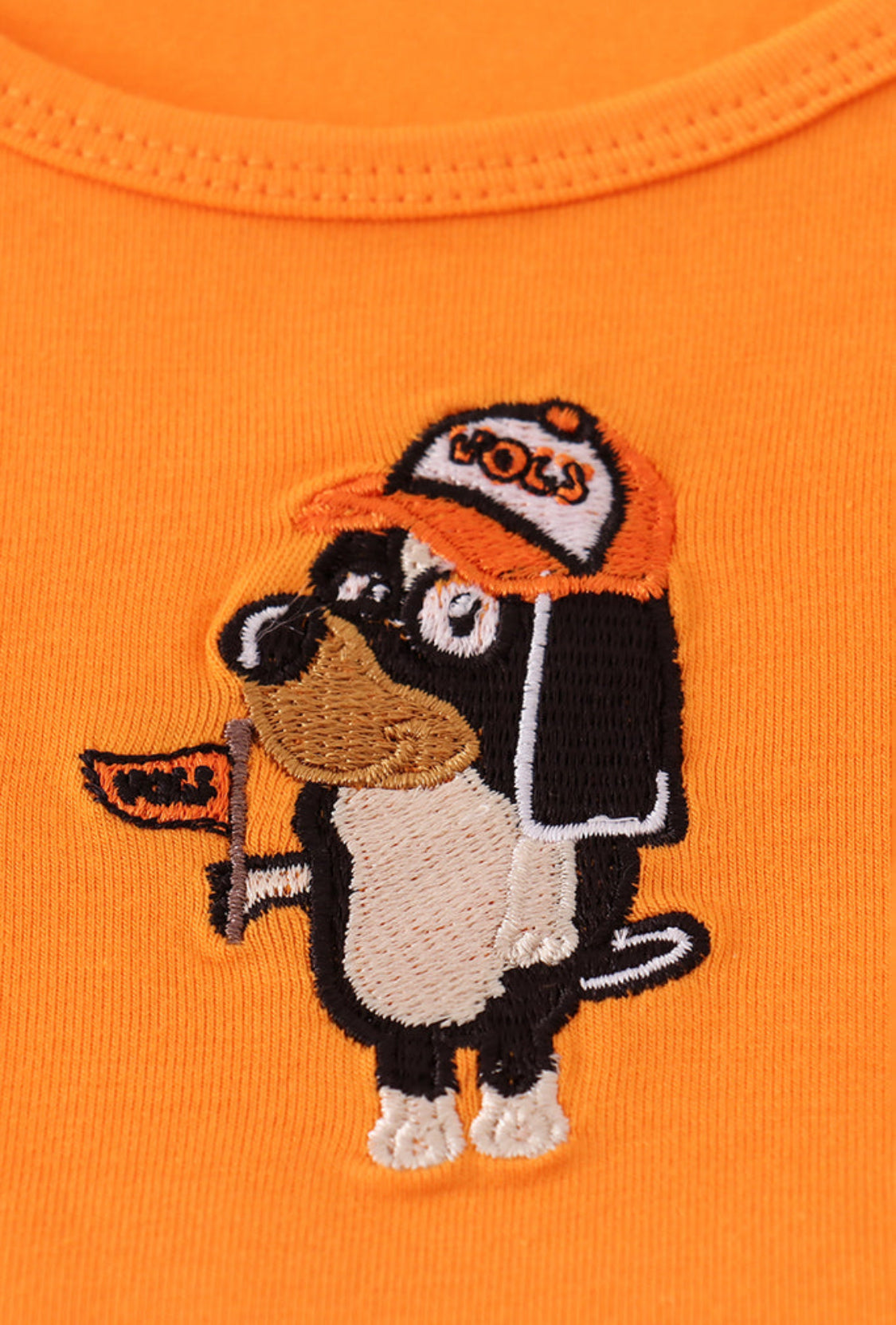 Orange Tennessee Go Vols Appliqué Dress