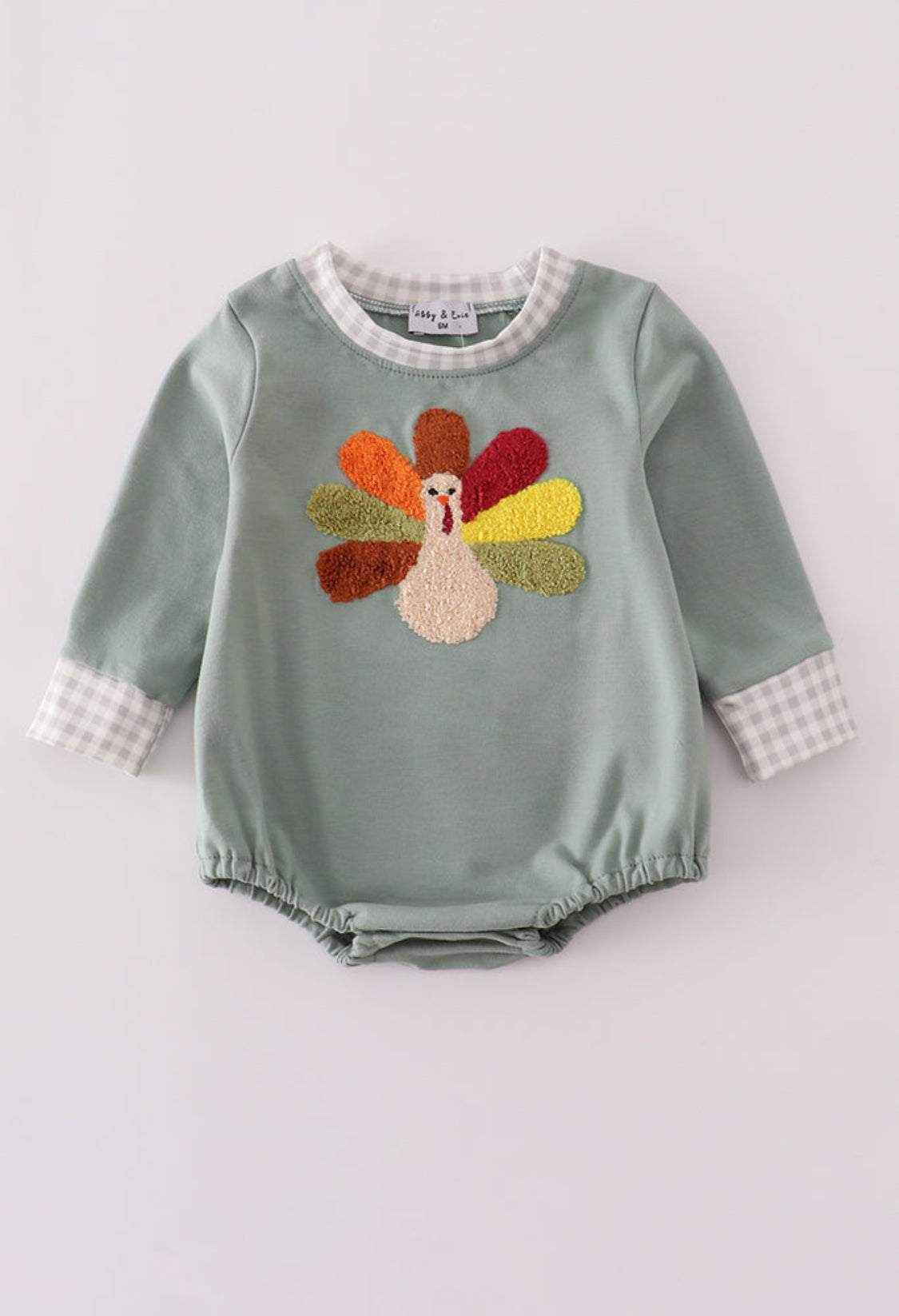 Sage Turkey French Knot Boy’s Bubble