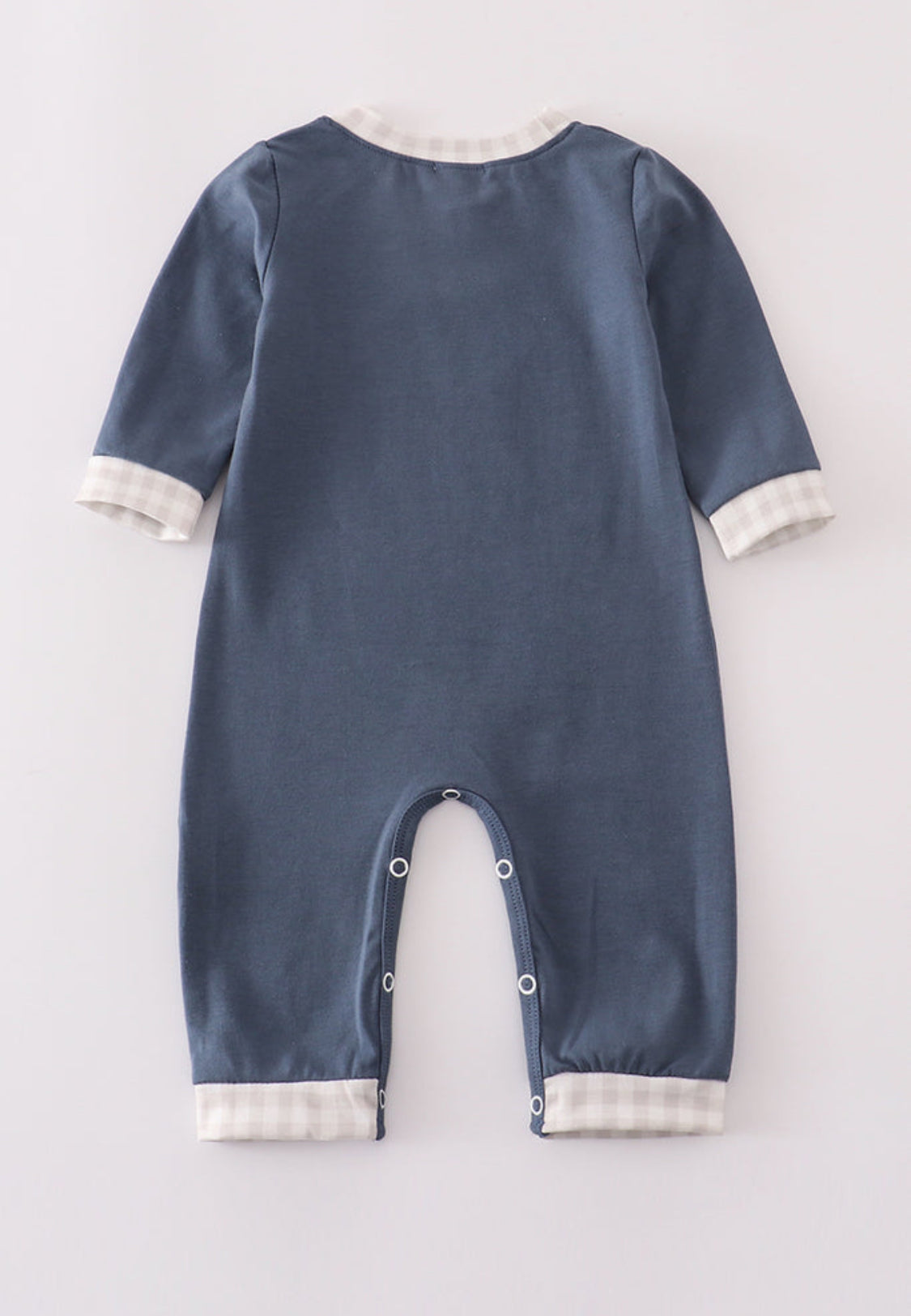Navy Puppy Appliqué Boy’s Romper