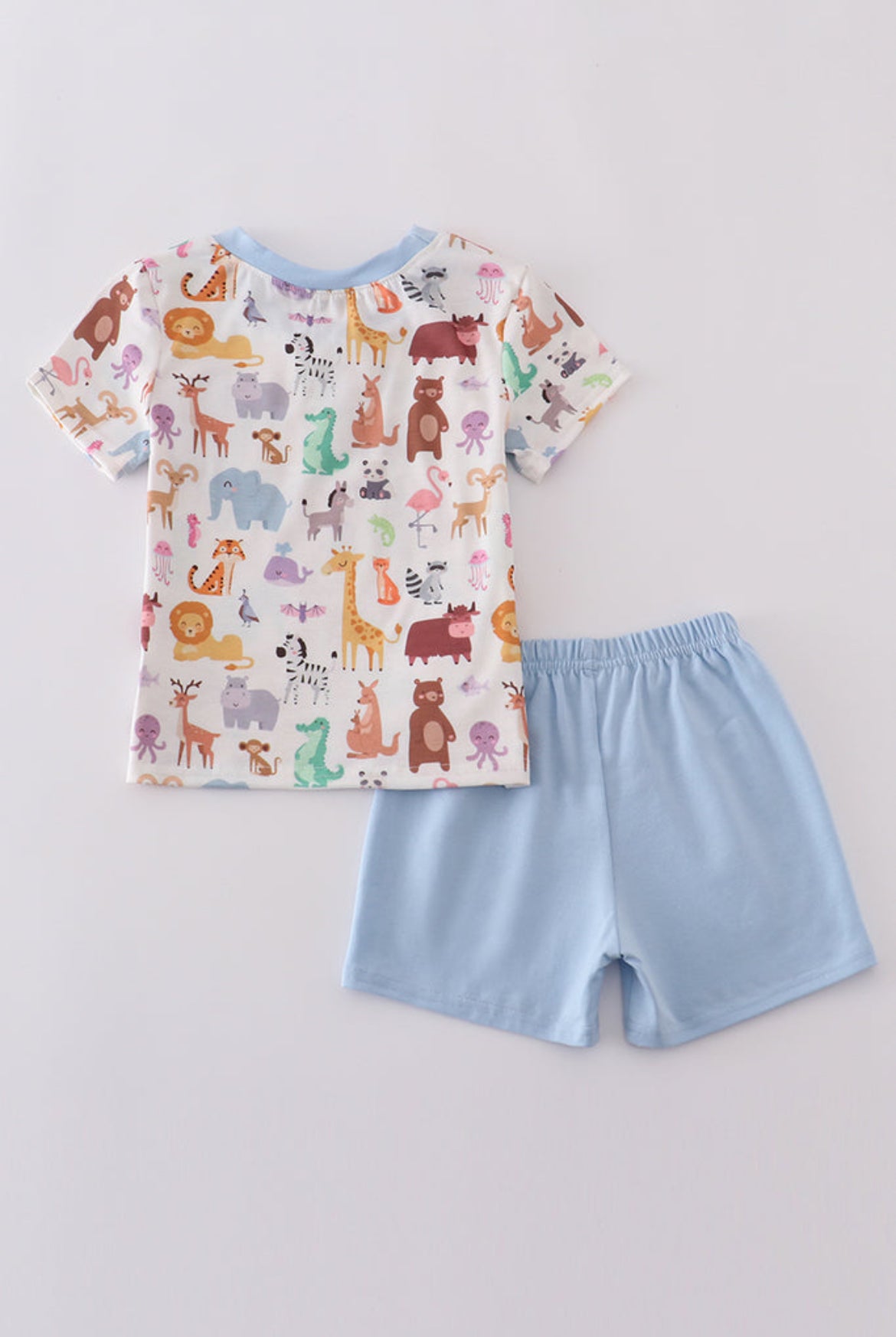 Blue Zoo Animal’s Print Boy Short Set