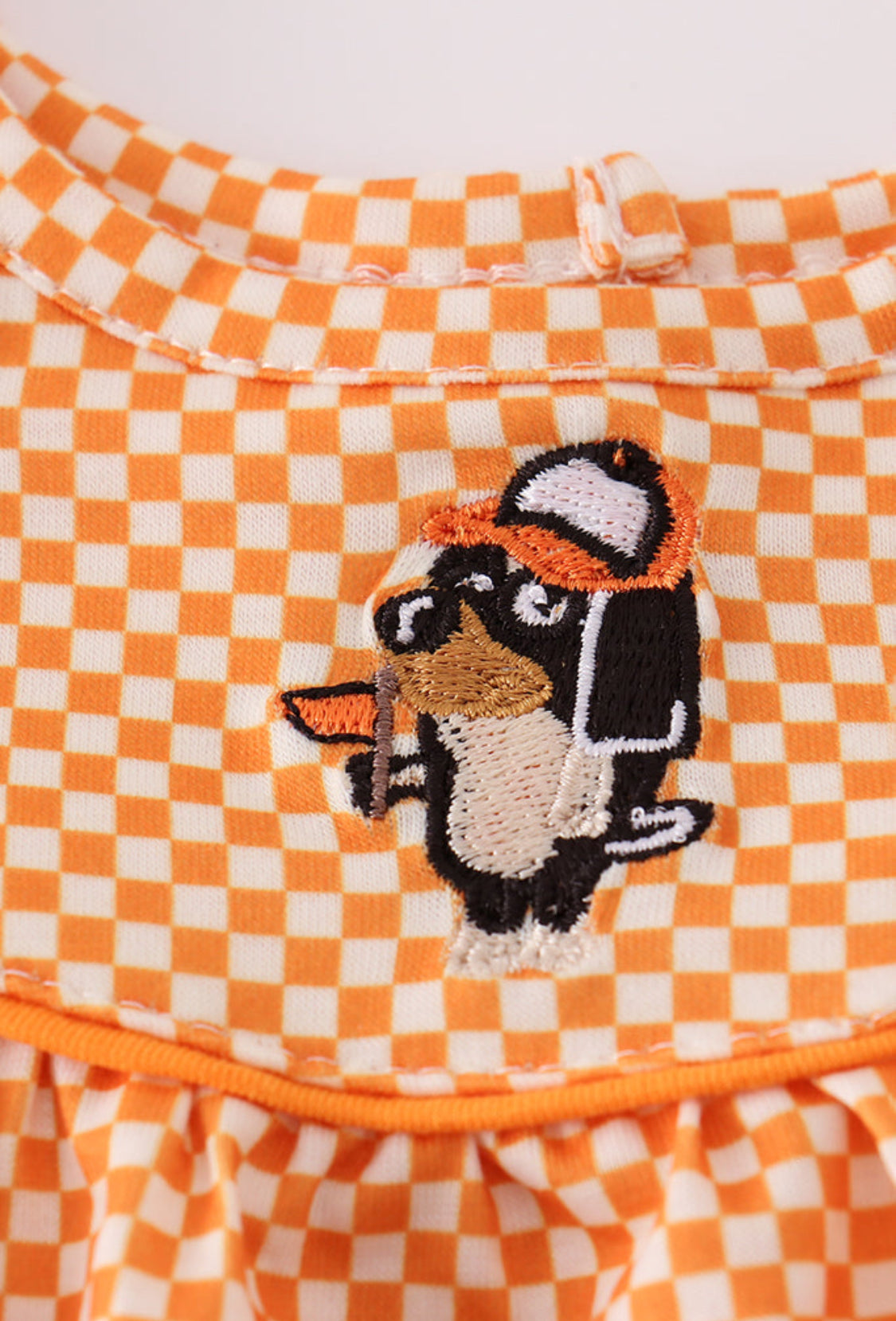 Orange Tennessee Go Vols Embroidery Girl’s Bloomer Set