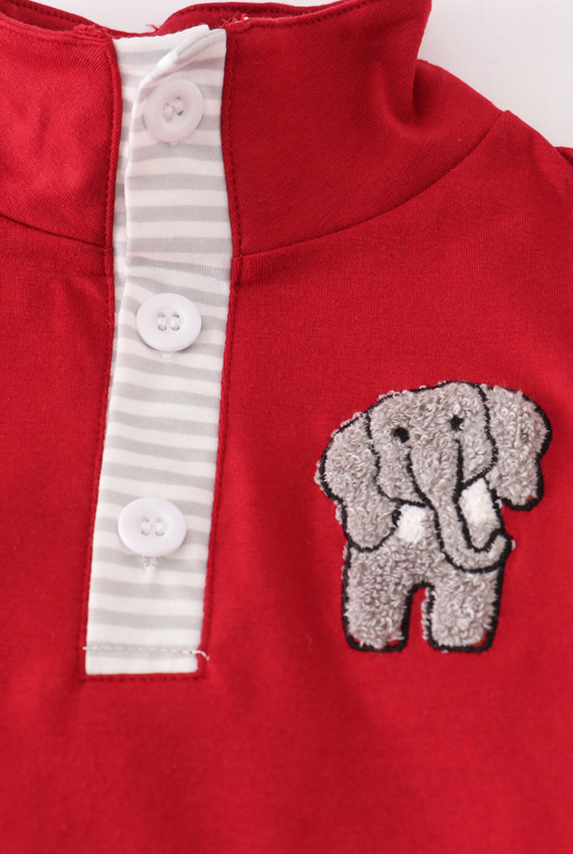 Alabama Stripe Elephant French Knot Pants Set