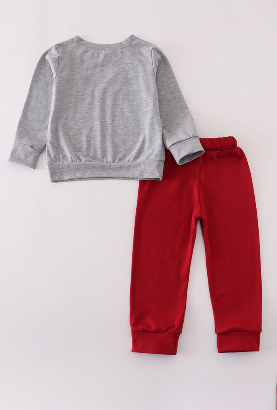 Grey Alabama Embroidery Boy’s Pants Set