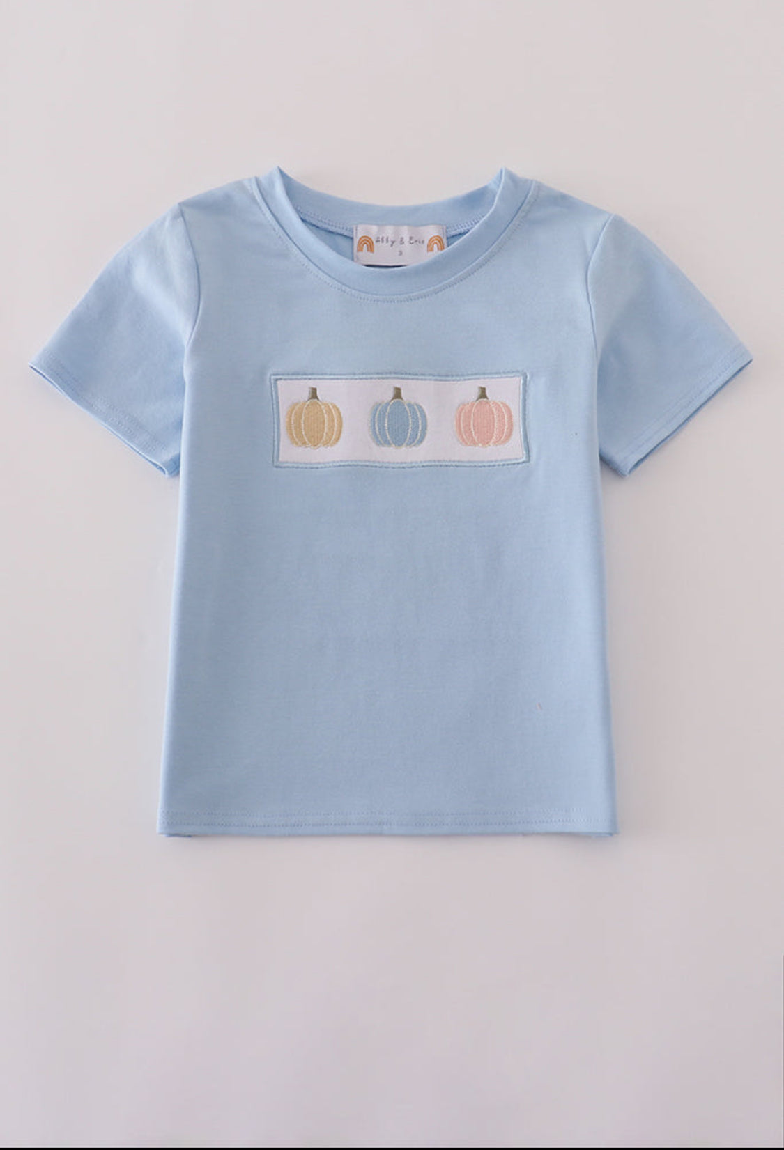 Blue Embroidery Unisex Top