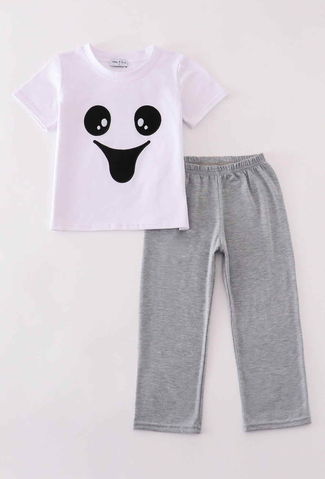 White Spooky Ghost Boy Pants Set