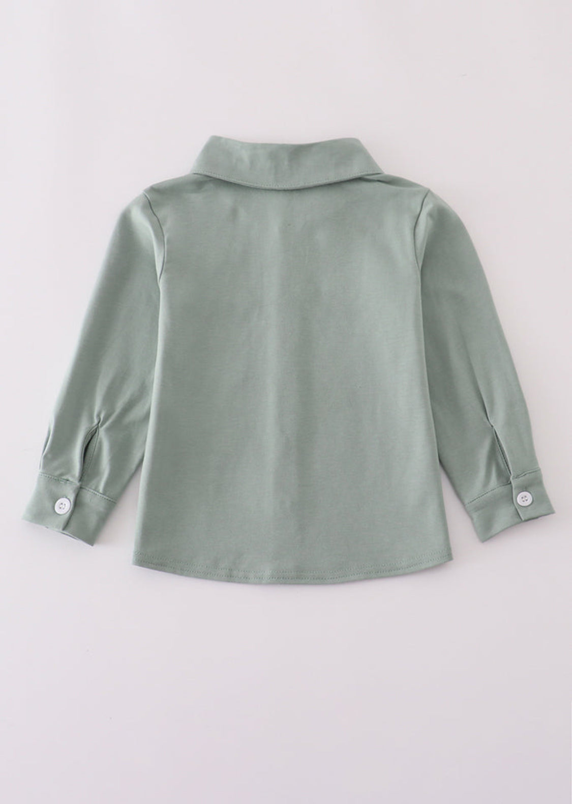 Sage Button Down Boys Top