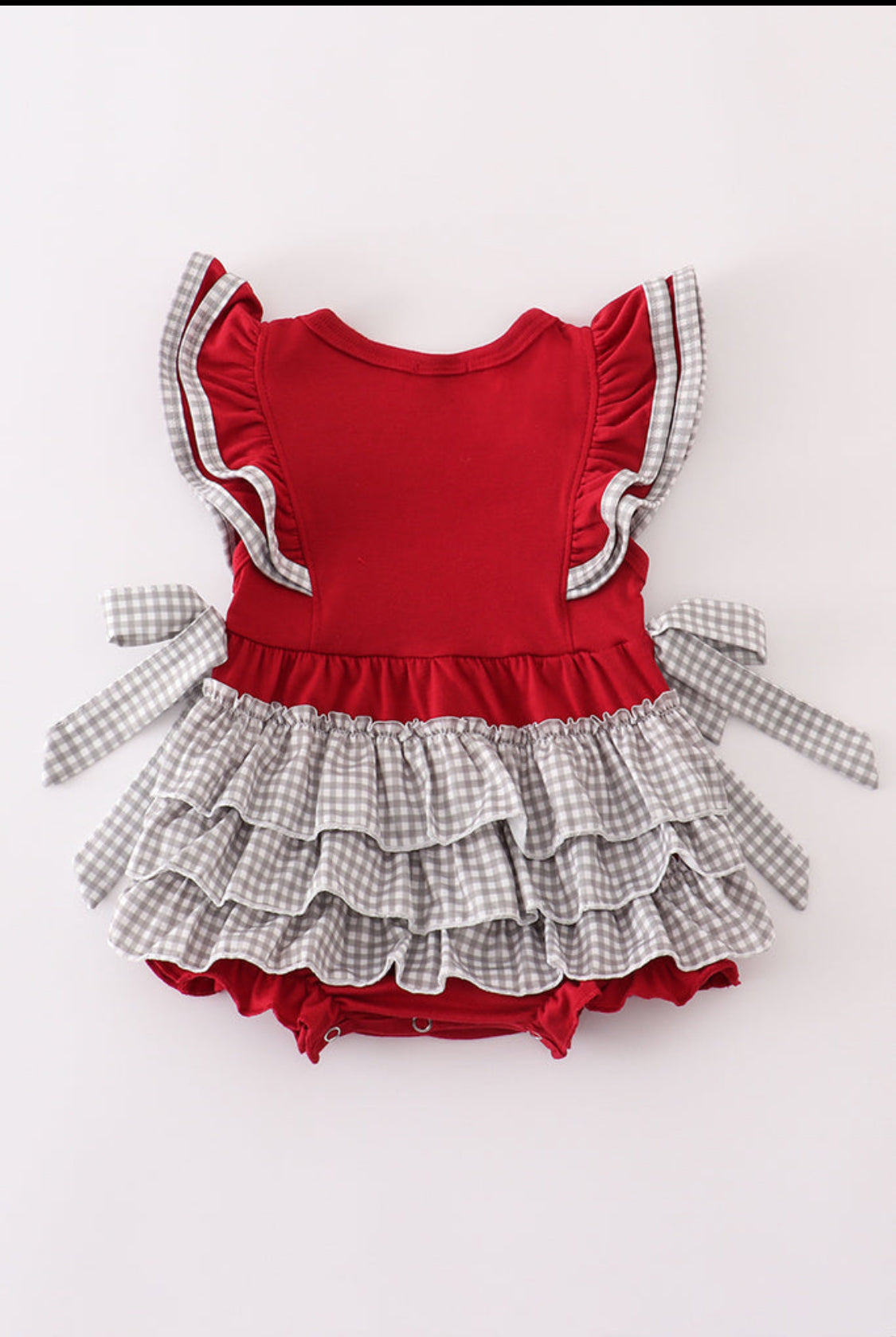 Alabama Elephant French Knot Ruffle Girl’s Bubble