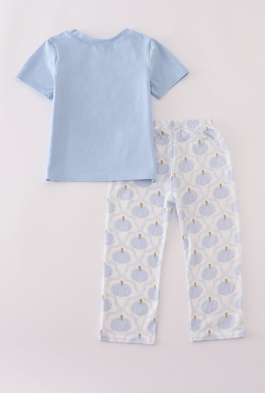Blue Pumpkin Embroidery Boy’s Pants Set