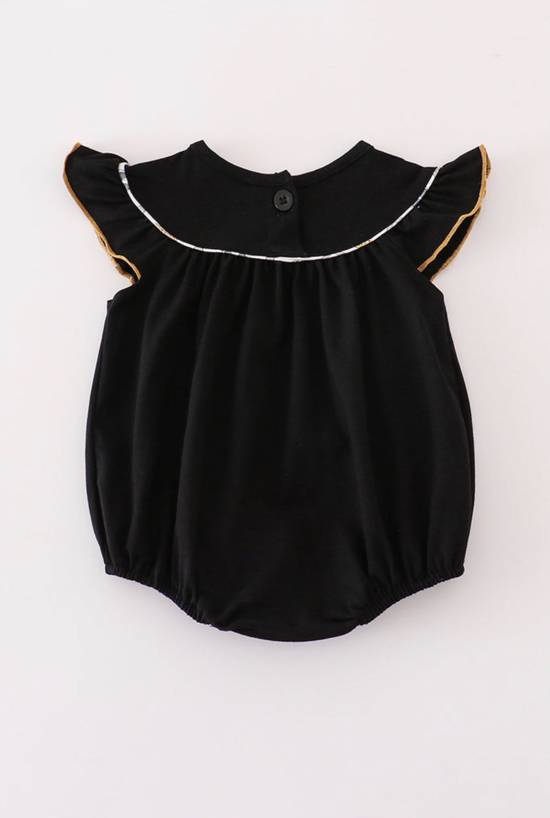 Black Witch Pumpkin Embroidery Girl’s Bubble