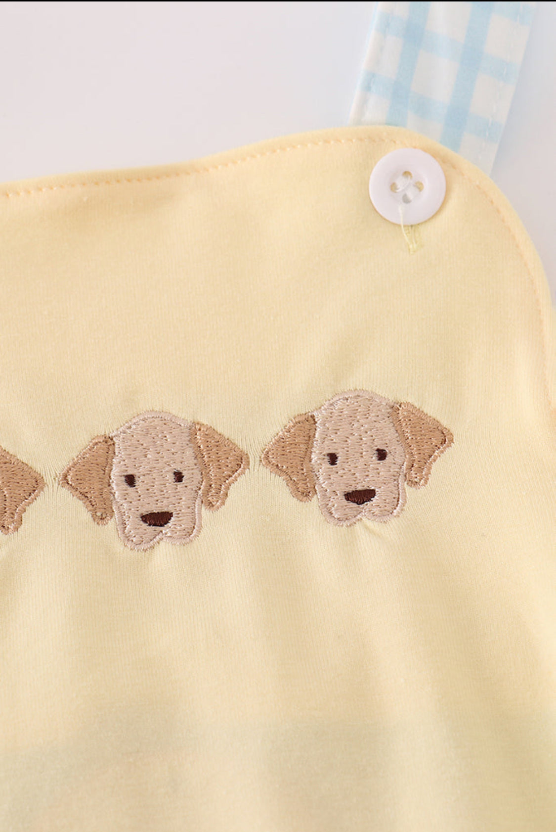Yellow Puppy Embroidery Boy’s Bubble