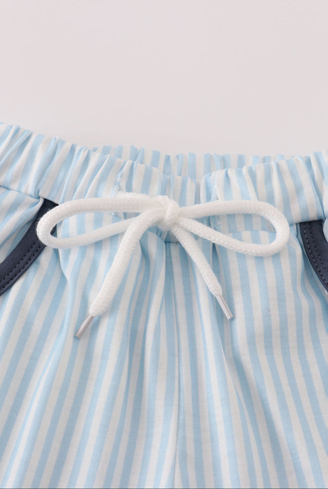 Blue Stripe Pocket Boy’s Short Set