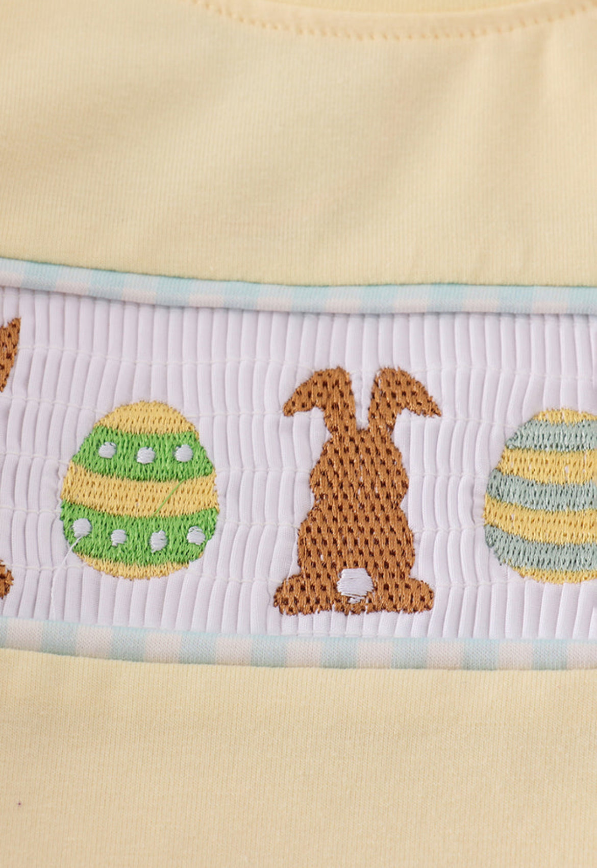 Boy’s Blue Bunny Embroidered Smocked Short Set