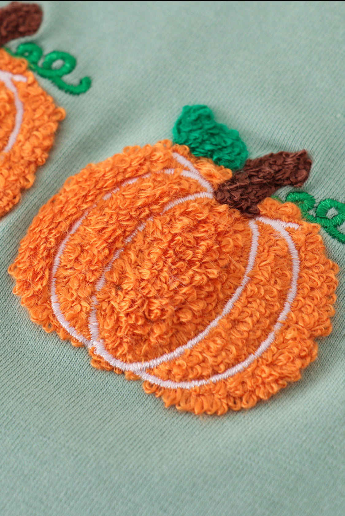 Sage Pumpkin French Knot Boy’s Top