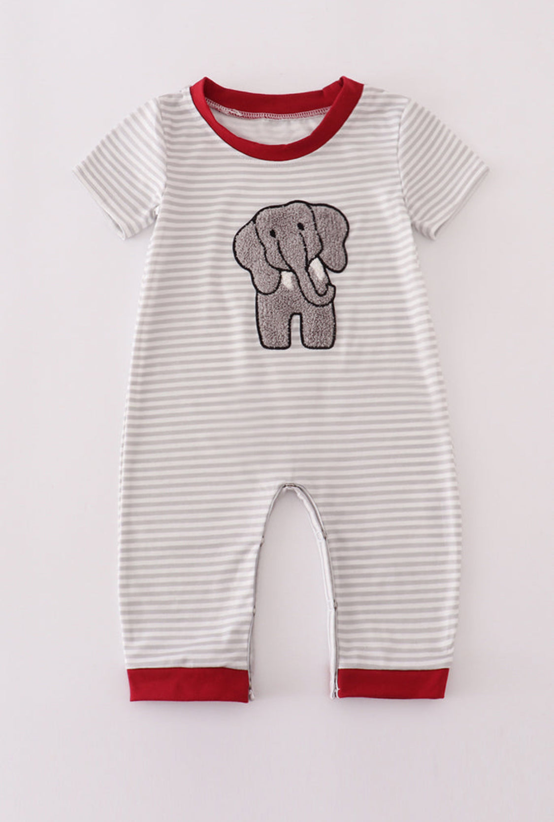 Alabama Polka Dot Elephant French Knot UNISEX Romper
