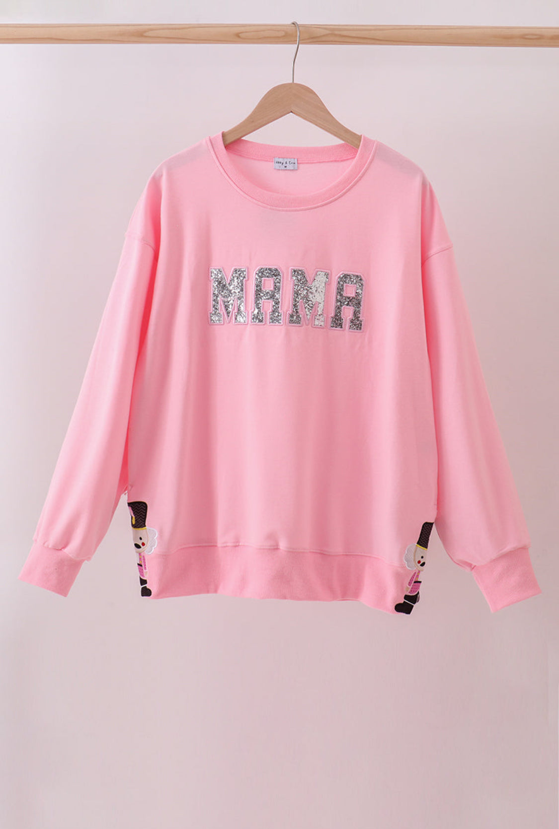 Pink MAMA & MINI Glitter Nutcracker Sweatshirts