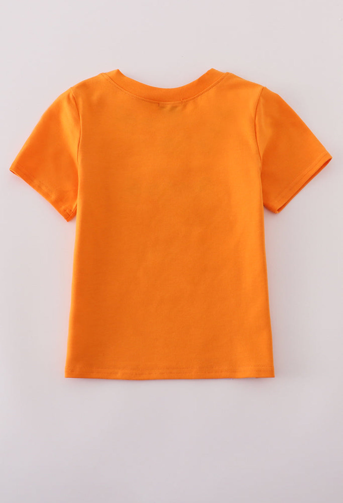 Orange Halloween Pumpkin Ghost Embroidery Unisex Top