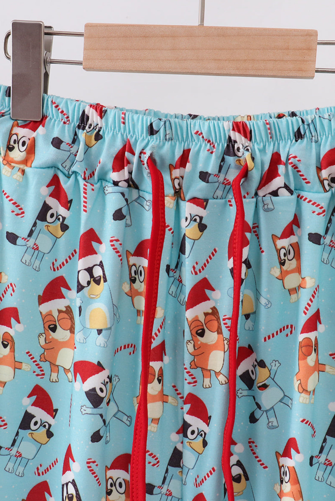 Blue Christmas Character Print DAD Pajama Pants