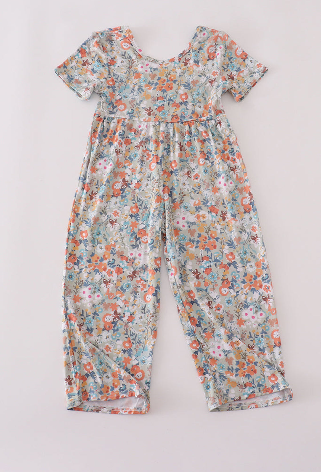 Vintage Bloom Bamboo Girl’s Jumpsuit