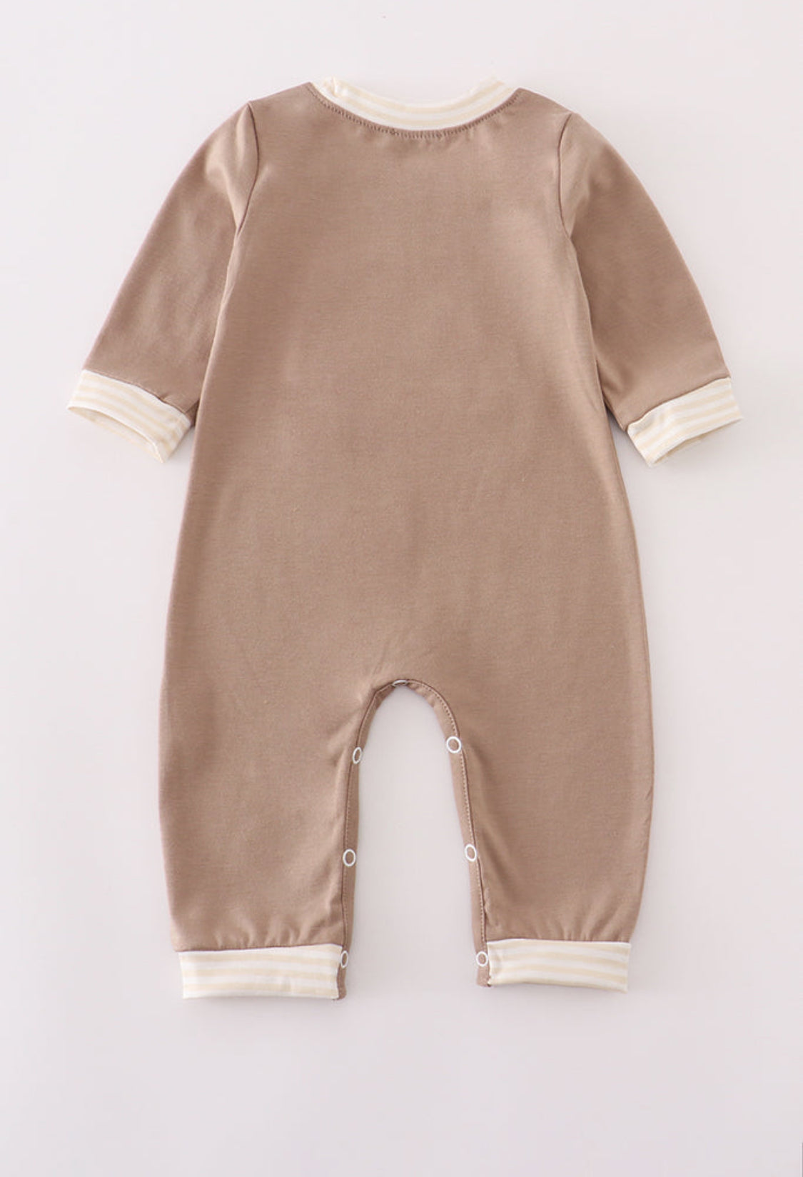 Khaki Vehicle Applique Boy’s Romper