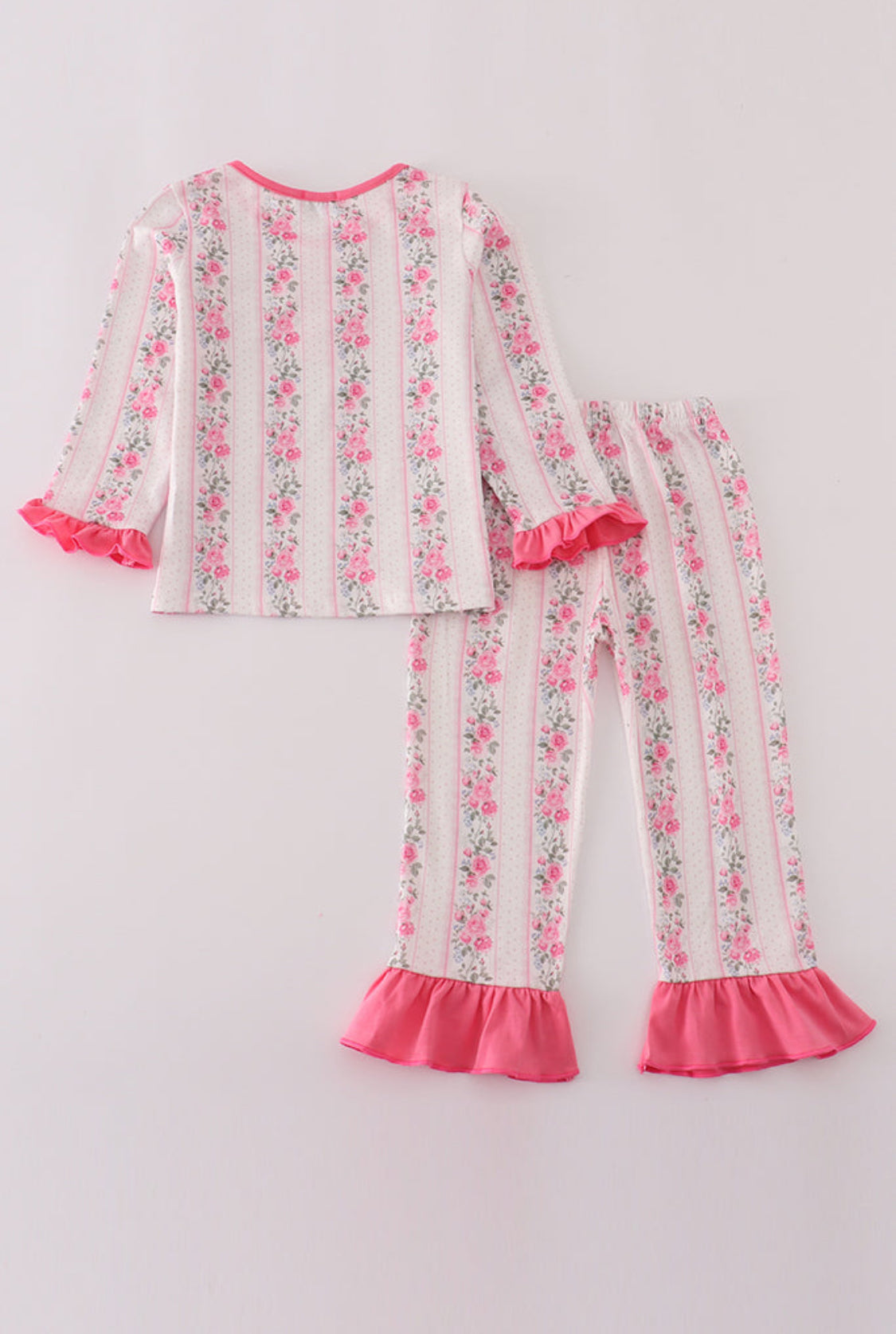 Print Floral Print Girl Pants Set