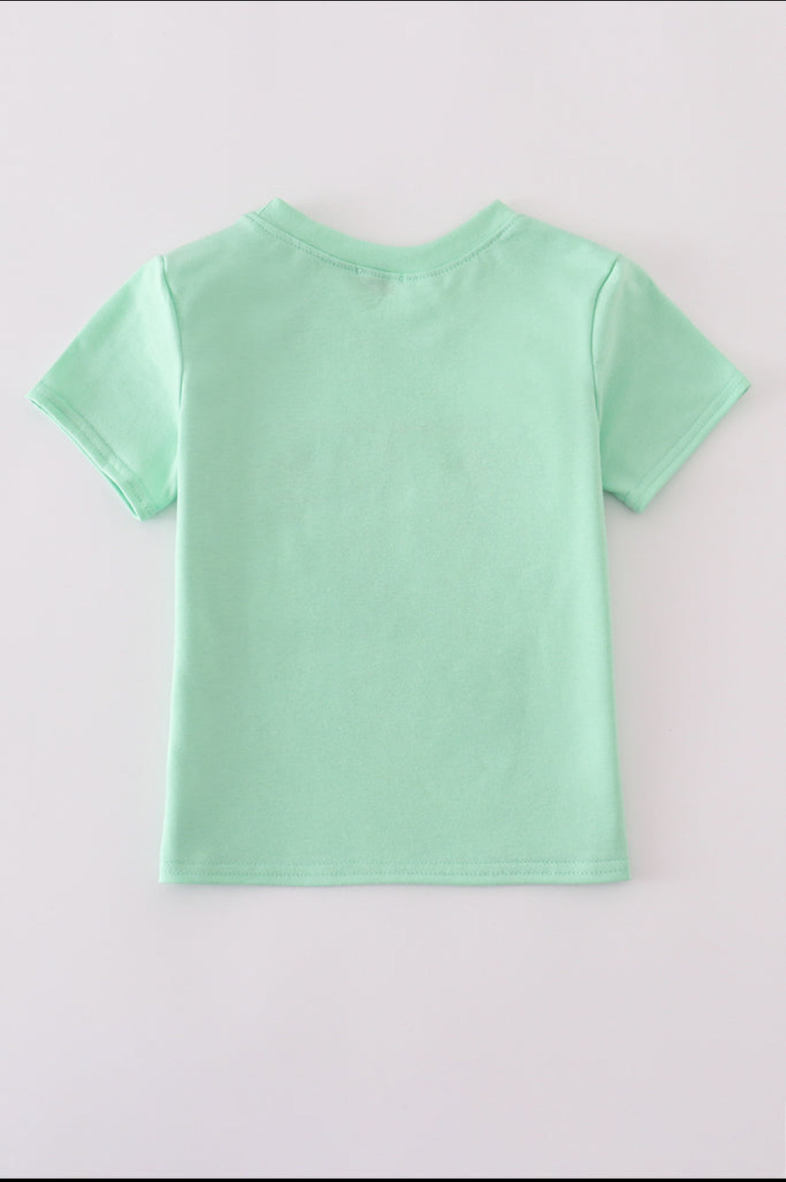 Green Seersucker Sailboat Embroidery Boy’s Top