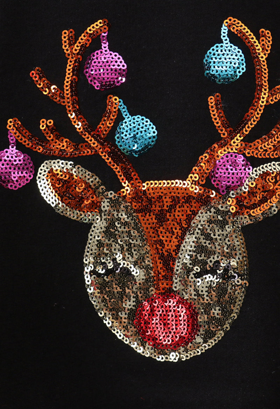 MOMMY & ME!!!! Black Reindeer Mom & Me Fleece Sweatshirts