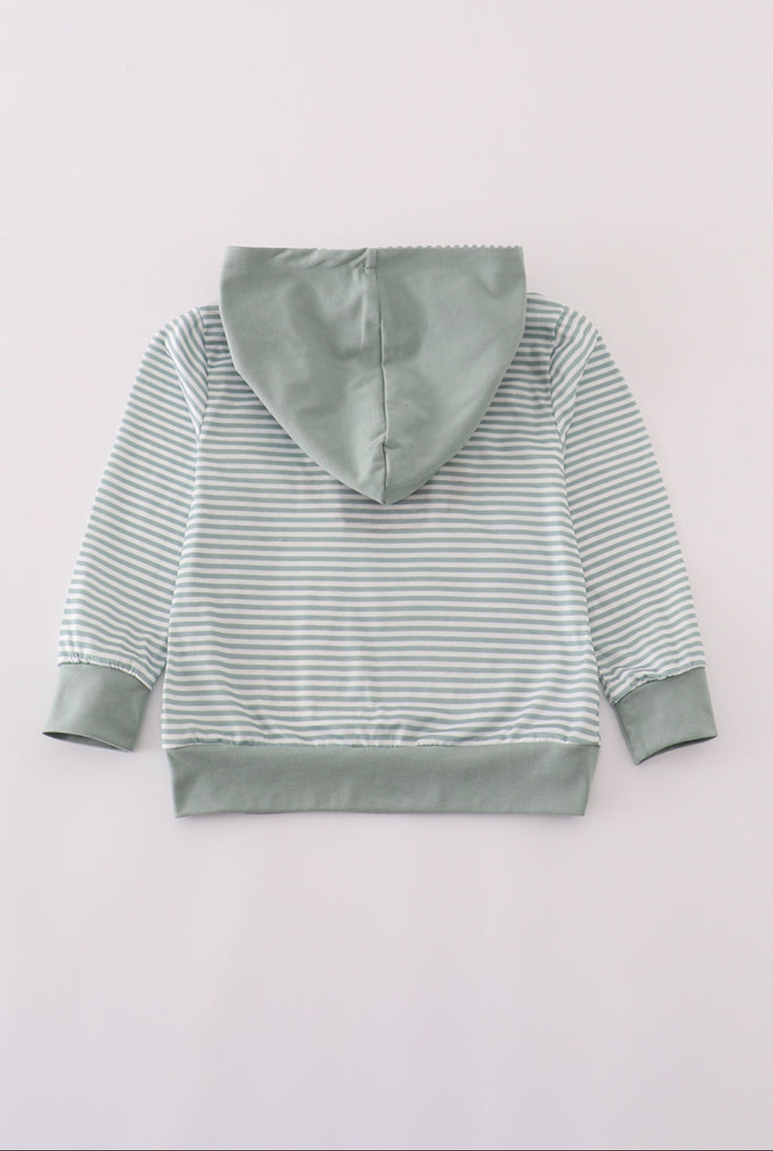 Sage Stripe Football French Knot Boy’s Hoodie