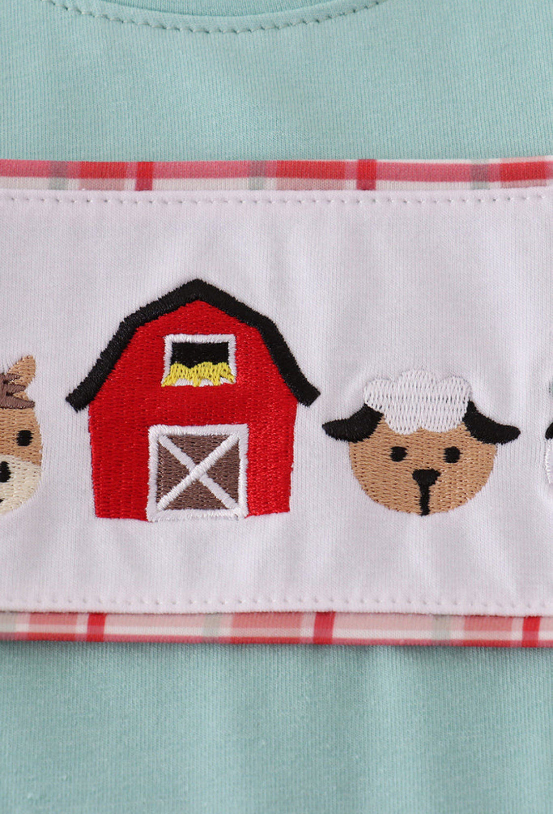 Green Farm Embroidery Boy’s Top