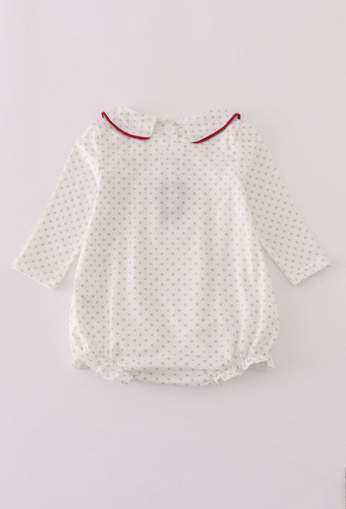 Alabama Polka Dot Elephant French Knot Girl’s Romper