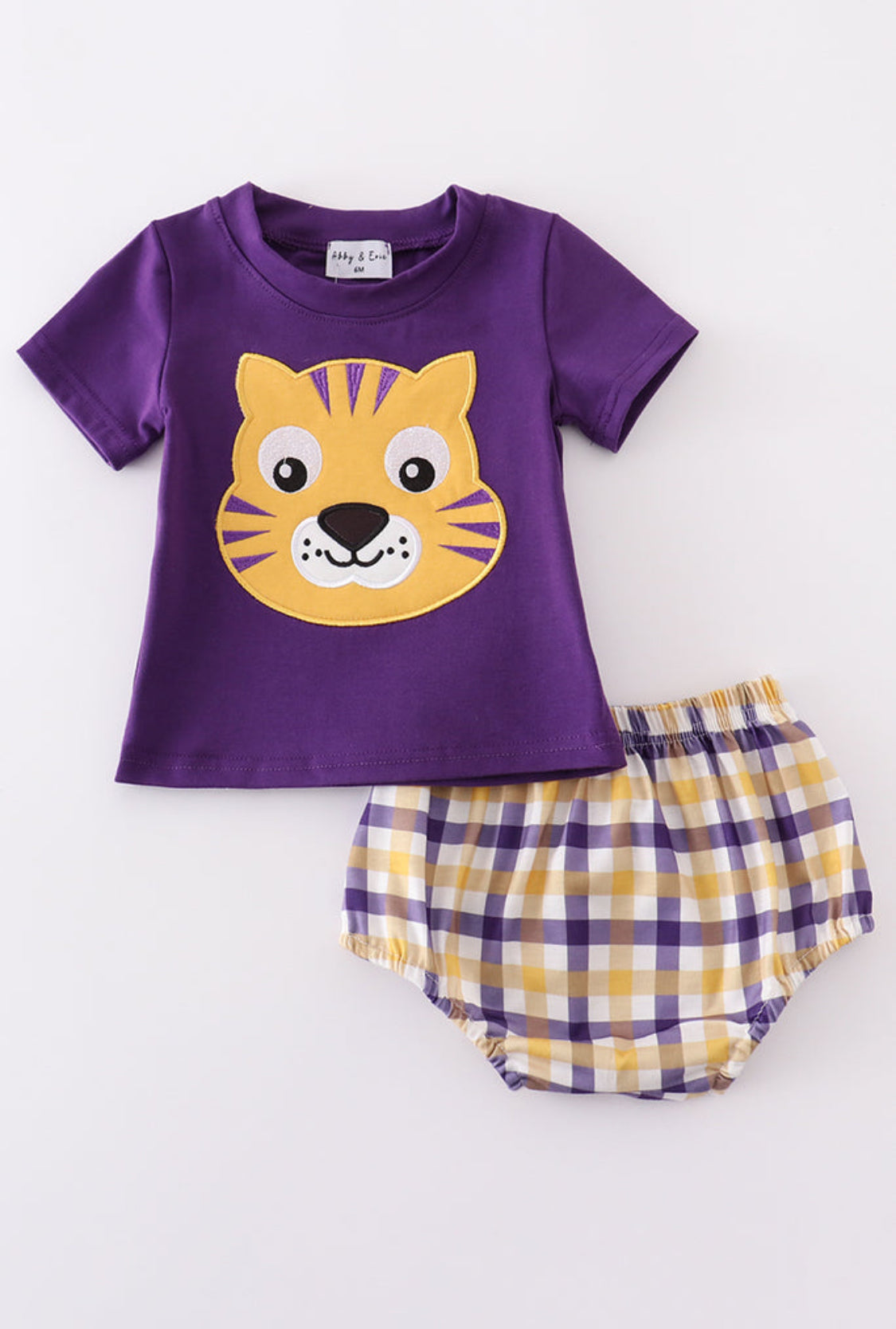 Purple/Yellow Tallassee Tigers Bloomer Set