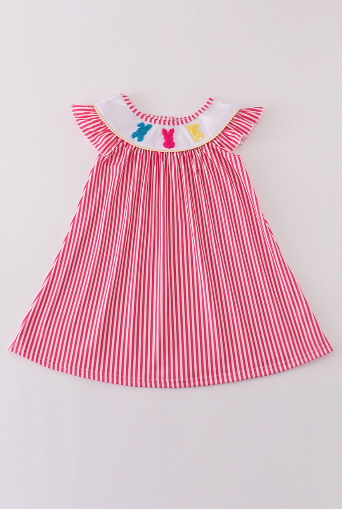 Pink Easter Bunny French Knot Girl’s Dress