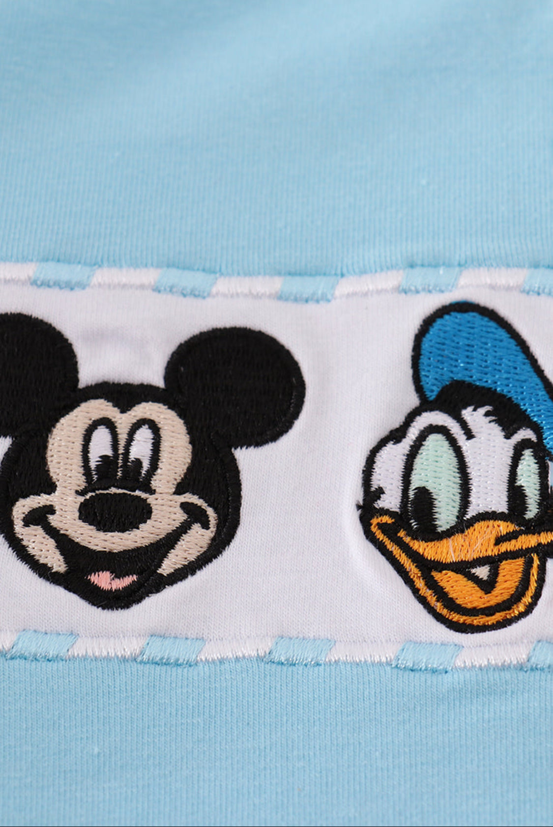 Blue Character Embroidery Boy’s Top