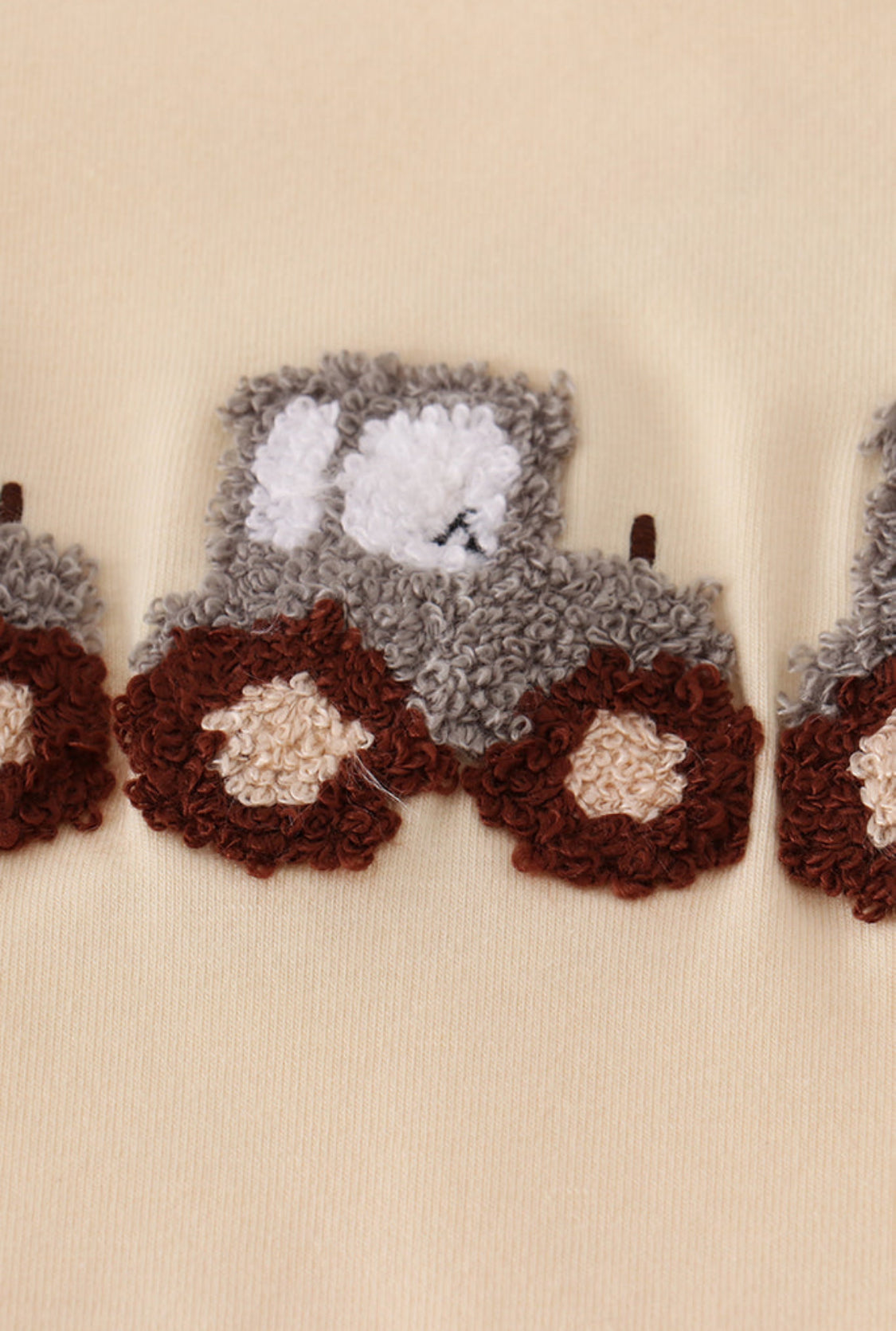 Yellow Tractor French Knot Boy’s Pant Set