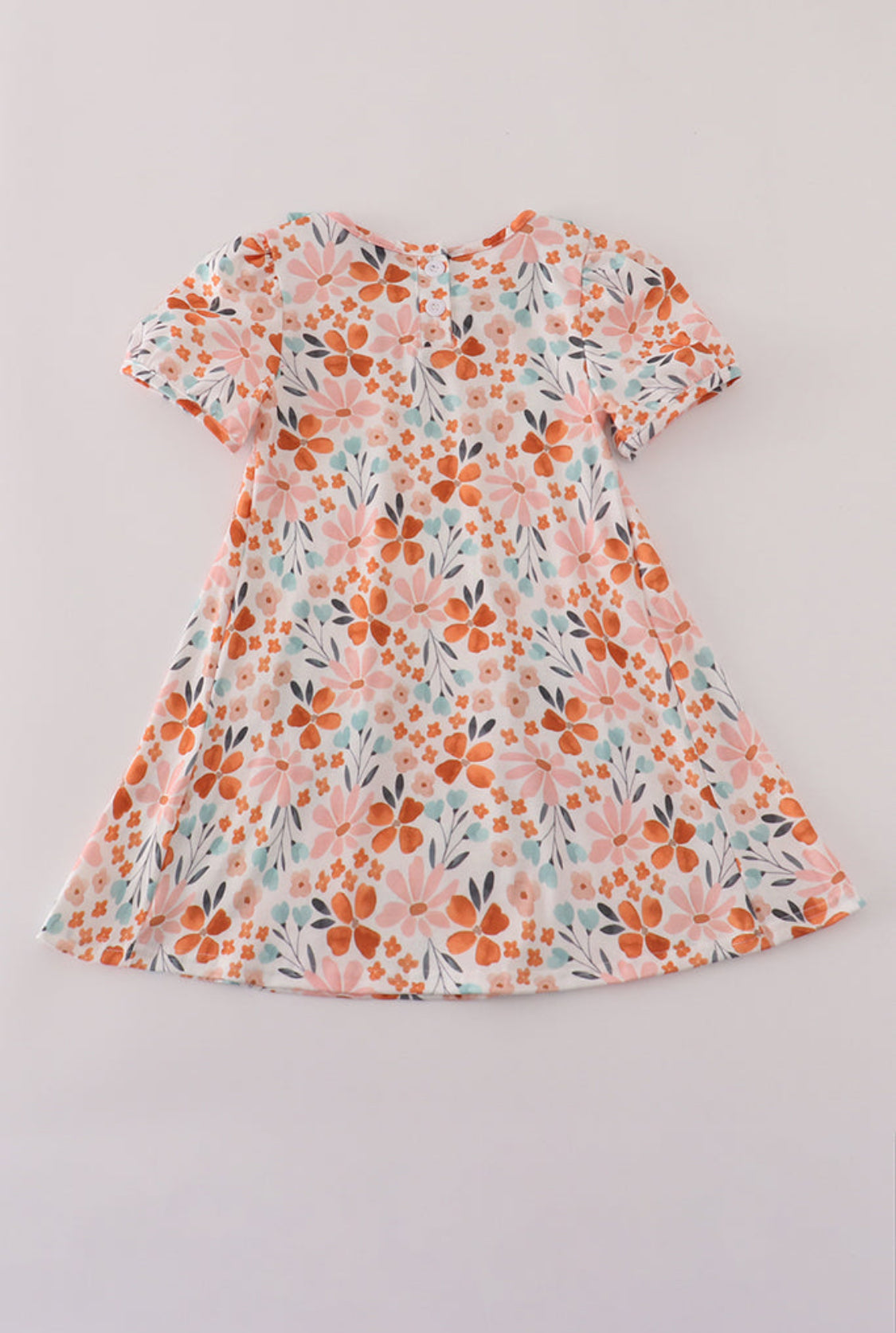 Sage Floral Ruffle Dress