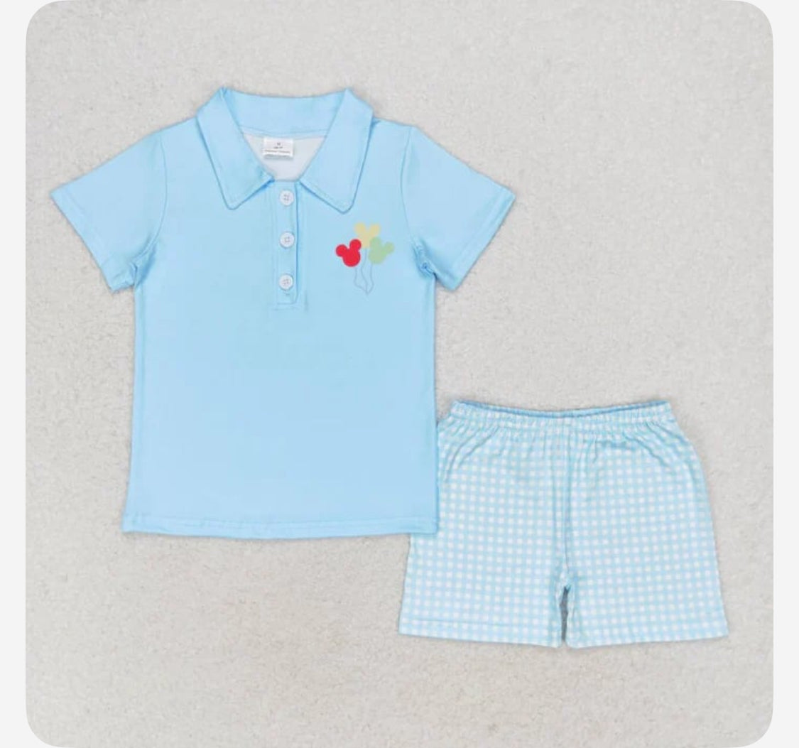Balloon Buddy Mickey Short Set