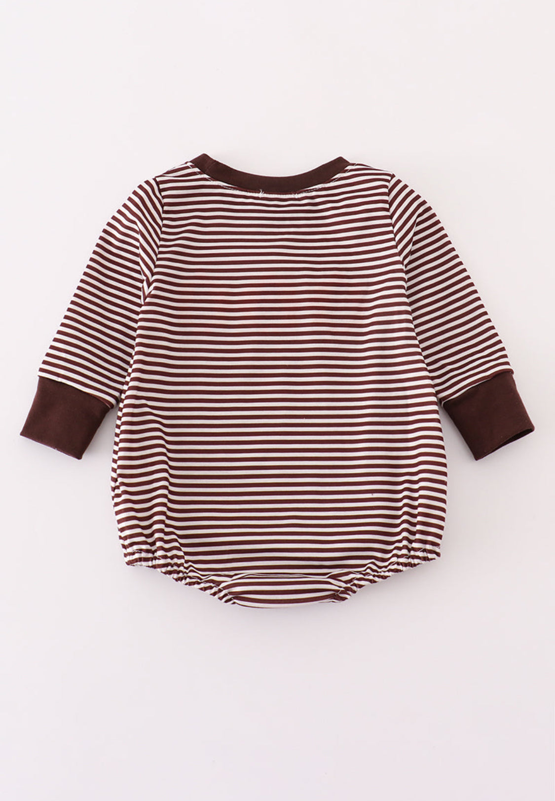 Brown Turkey French Knot Stripe Boy’s Bubble