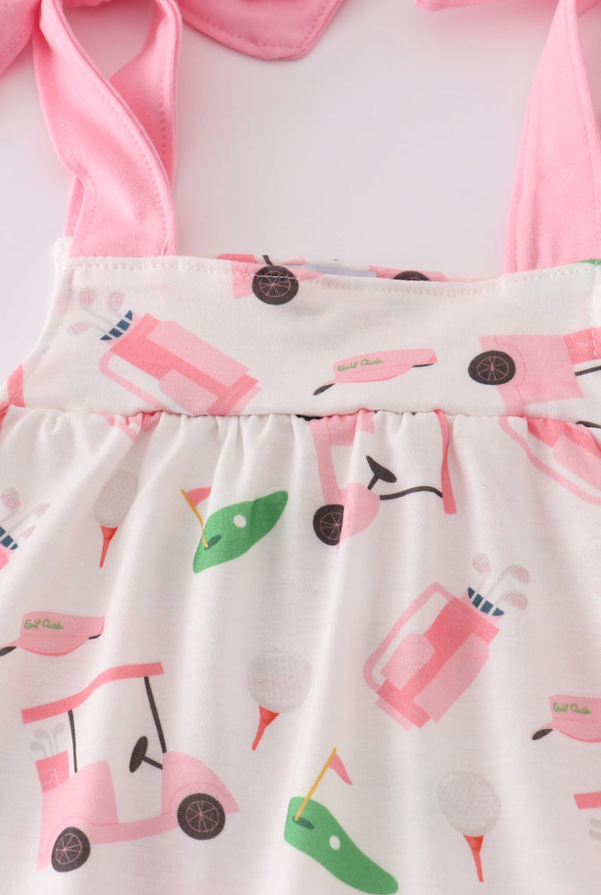 Pink Golf Print Girl’s Bloomer Set