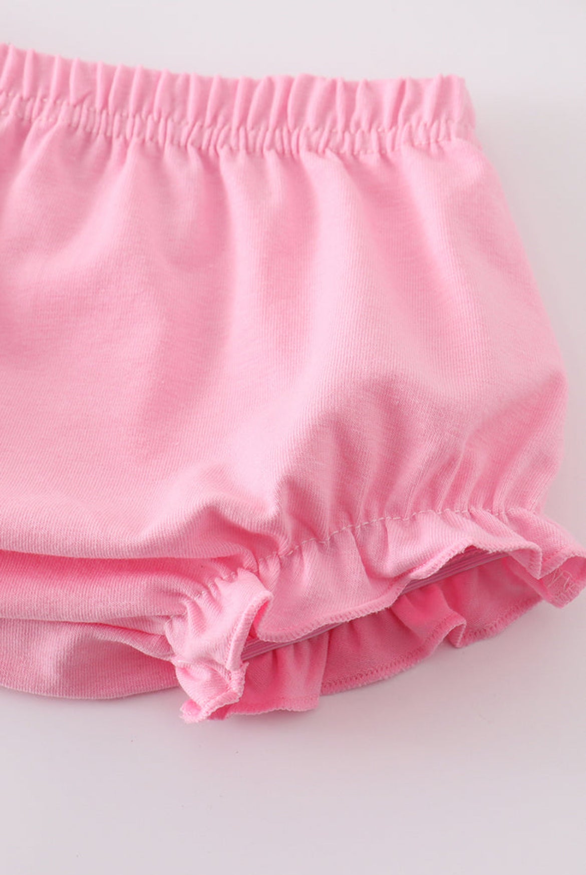 Girl’s Pink Ballet Embroidered Bloomer Set