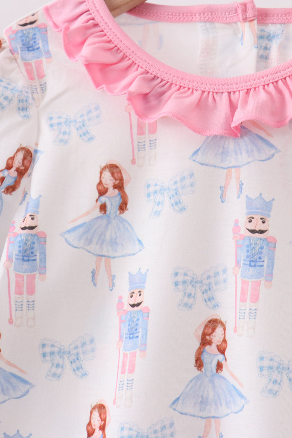 Pink Bow Nutcracker Ruffle Girl’s Pants Sets