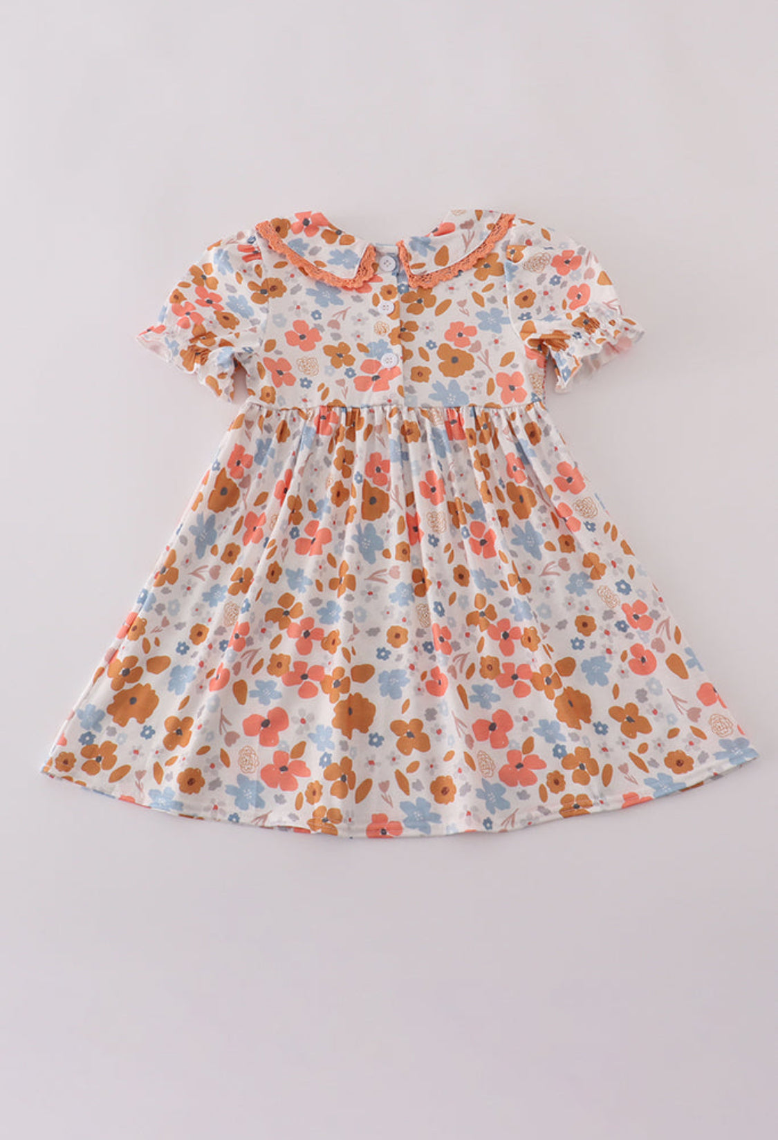 Floral Print Smocked Dress