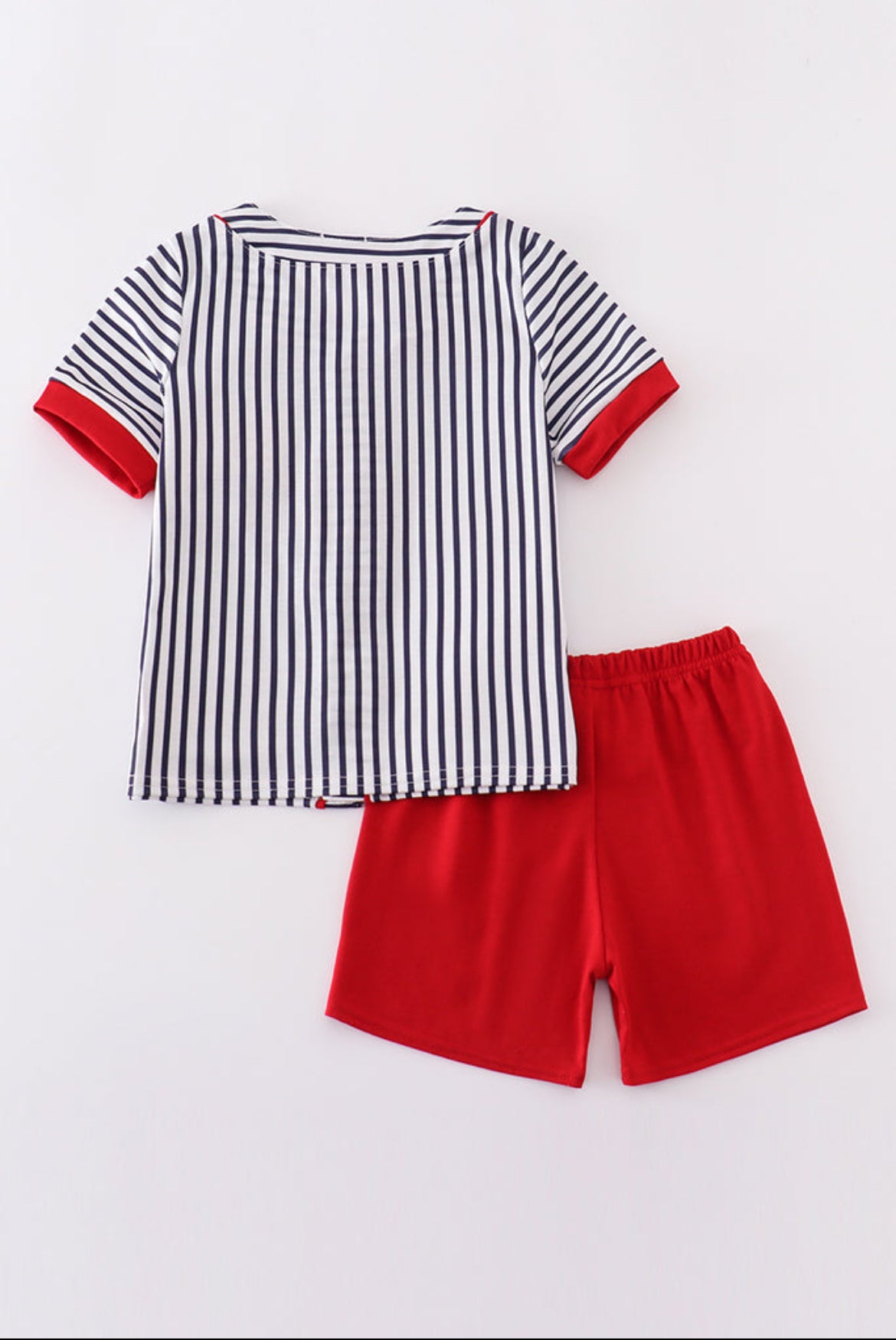 Boy’s Striped Baseball Short Set