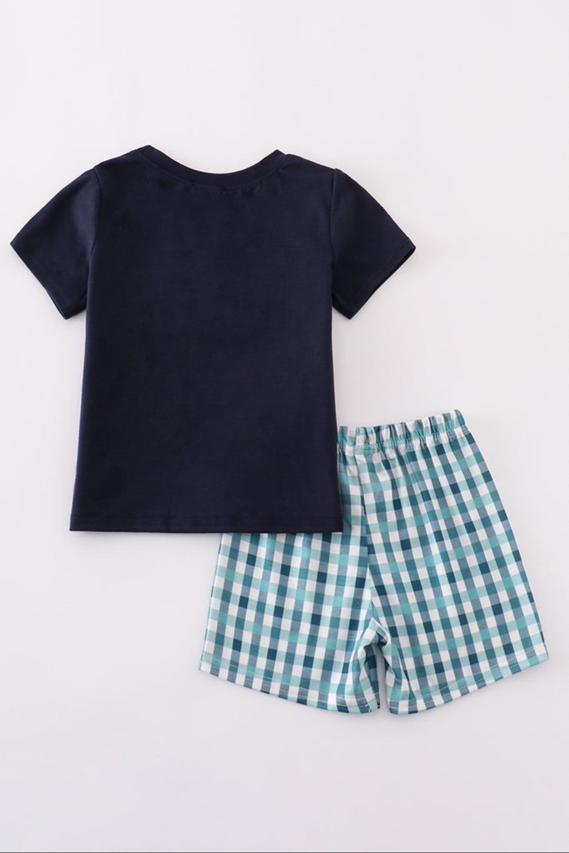 Boy’s Navy Helicopter Embroidered Smocked Short Set