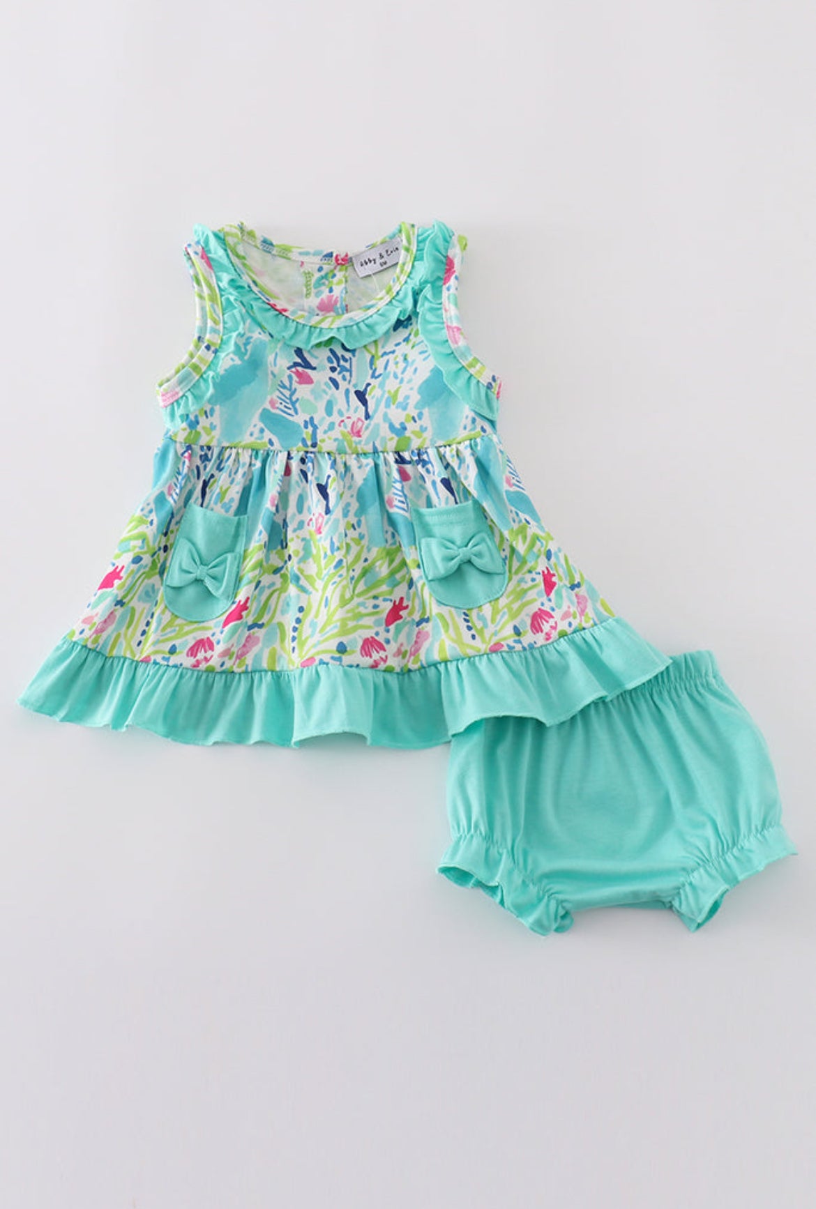 Girl’s “Tropical Breeze” Colorful Bloomer Set