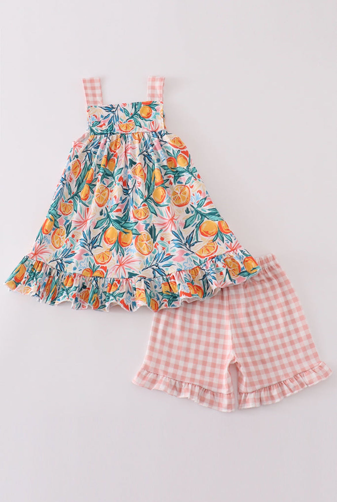 Girl’s Citrus Bloom Shorts Set