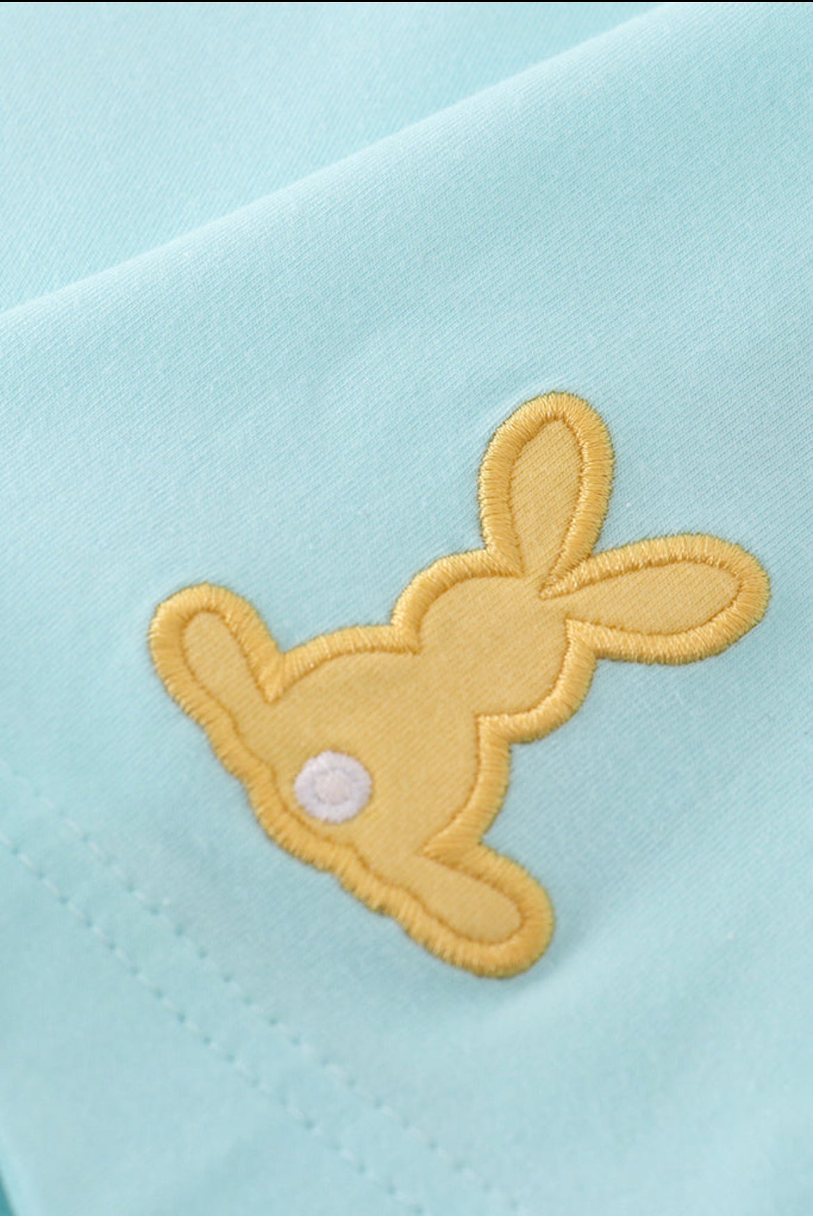 Girl’s Premium Mint Bunny Embroidered Bloomer Set