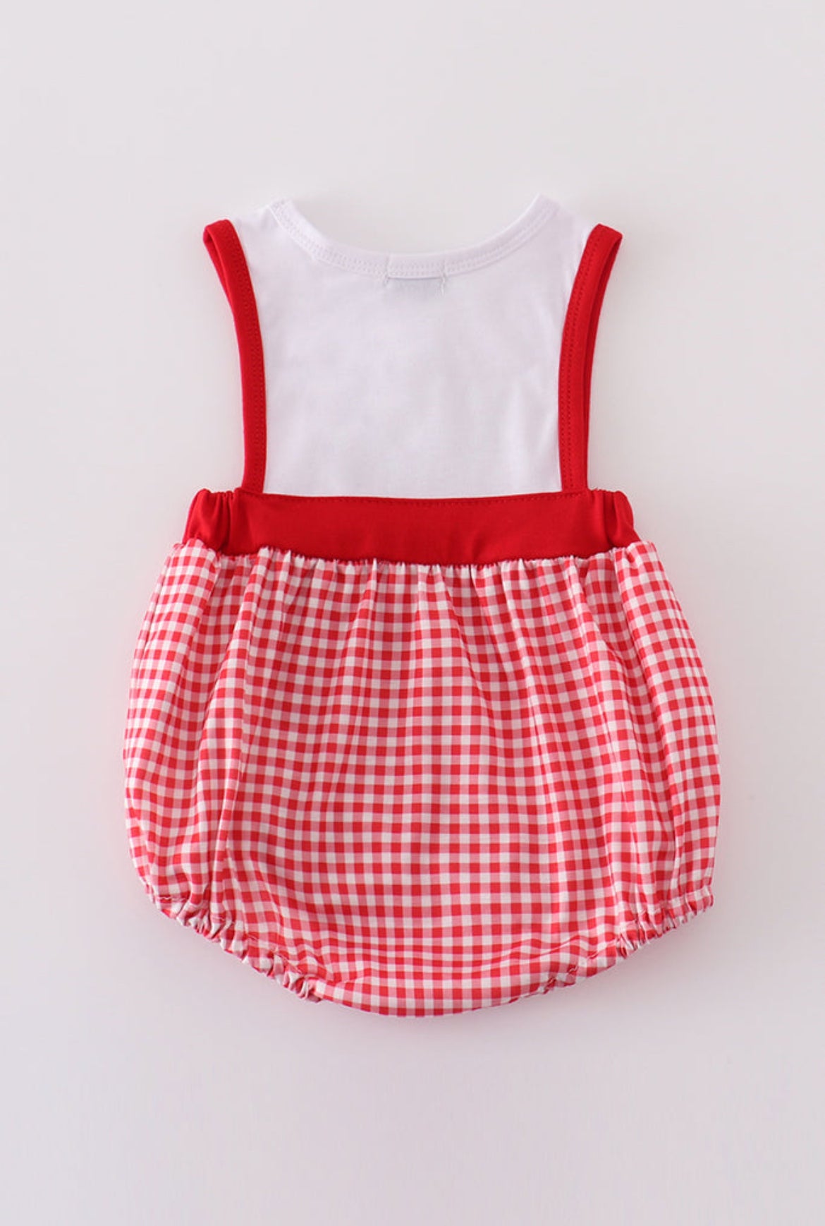 Boy’s Red Farm Embroidery Bubble