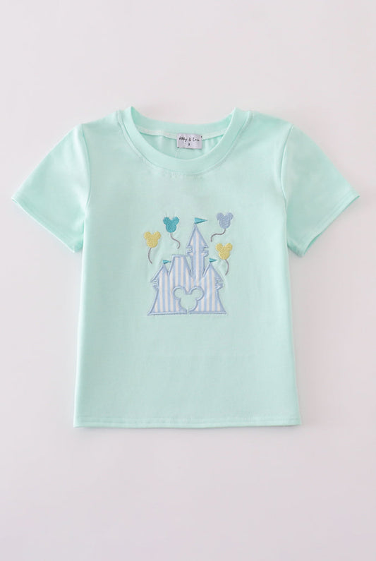 Mint Castle Appliqué Boy’s Shirt