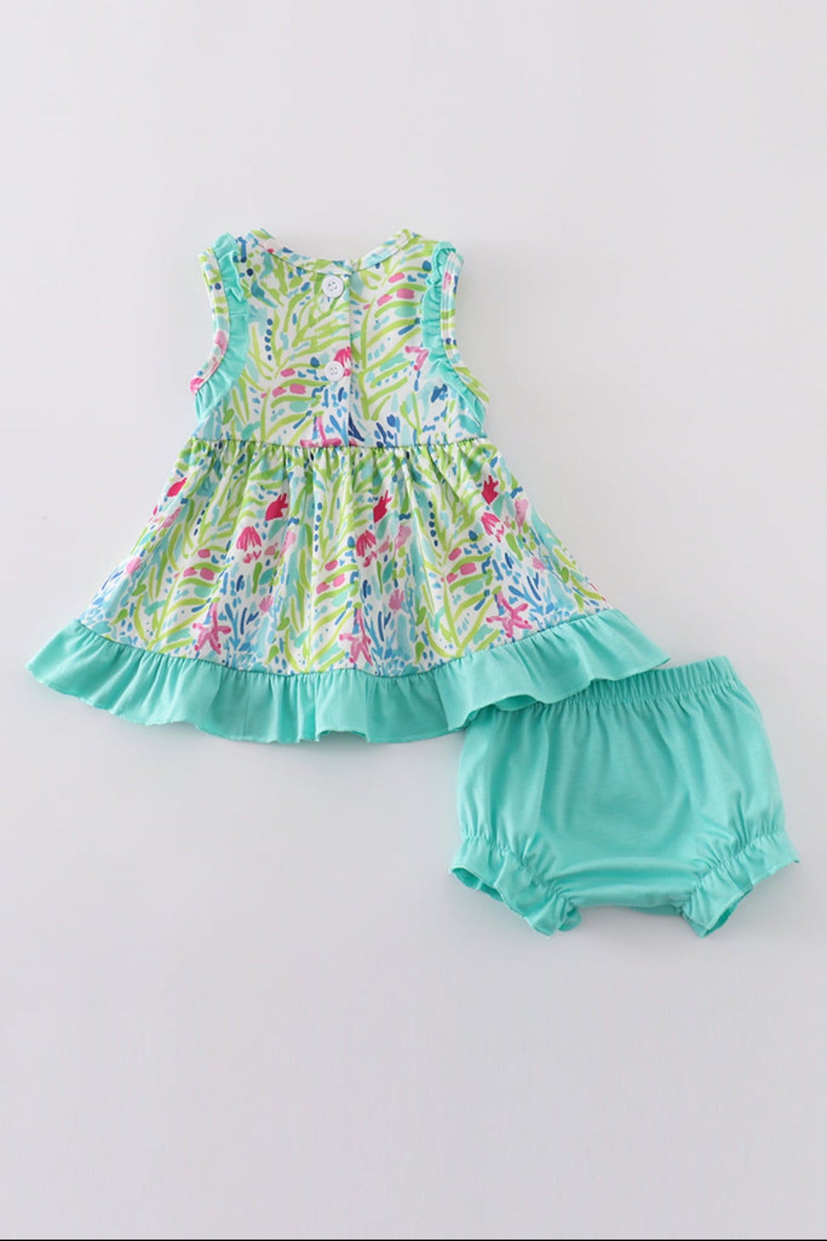 Girl’s “Tropical Breeze” Colorful Bloomer Set