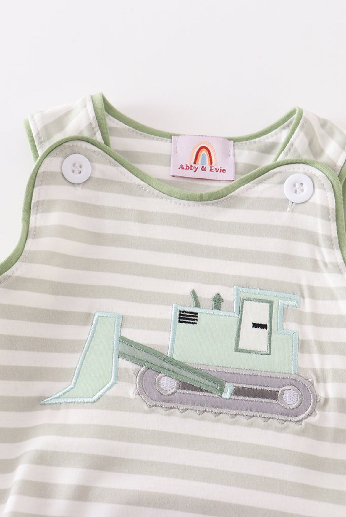 Boy’s “Excavator” Appliqué Bubble