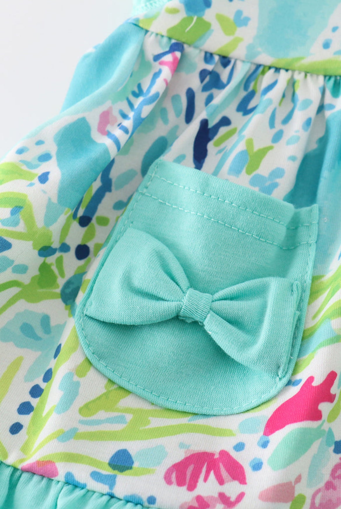 Girl’s “Tropical Breeze” Colorful Bloomer Set